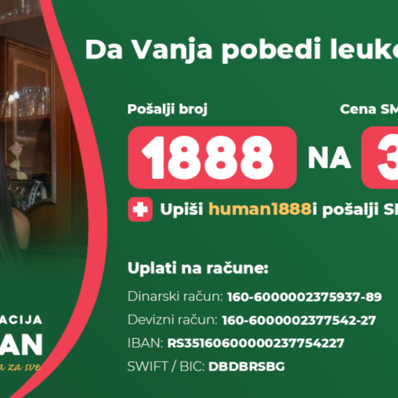 Pomozimo Vanji da pobedi leukemiju - Pošaljite 1888 na 3030!