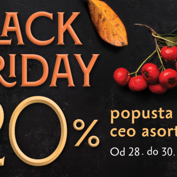 Akcija „Black Friday“! 20% popusta od 28. do 30. novembra 2025