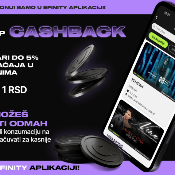 eFinity postavlja standarde: Cashback koji donosi više od ulaznice