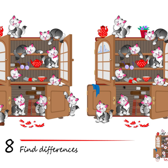Možete li da pronađete svih 8 razlika na slici?