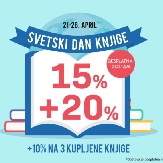 Povodom Svetskog dana knjige: Najveći popust u godini uz besplatnu dostavu širom Srbije!