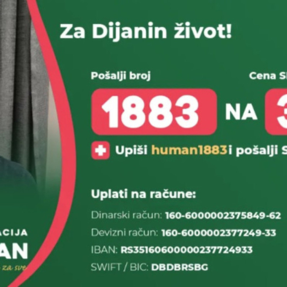Pomozimo Dijani da pobedi rak: Pošaljite 1883 na broj 3030