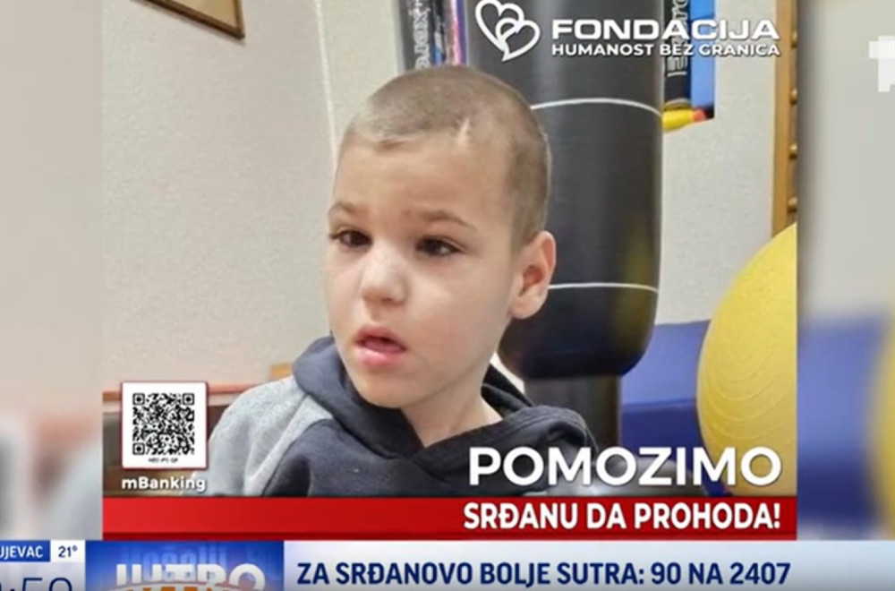 Sedmogodišnjem Srđanu Jovanoviću potrebna je naša pomoć