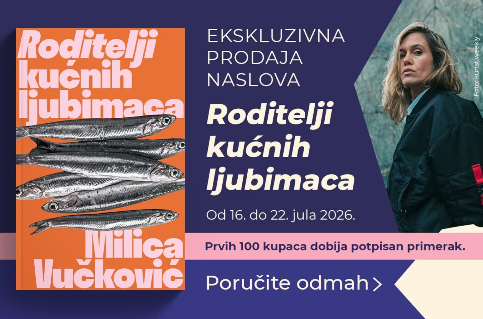 Novi roman Milice Vučković „Roditelji kućnih ljubimaca“ u ekskluzivnoj onlajn prodaji