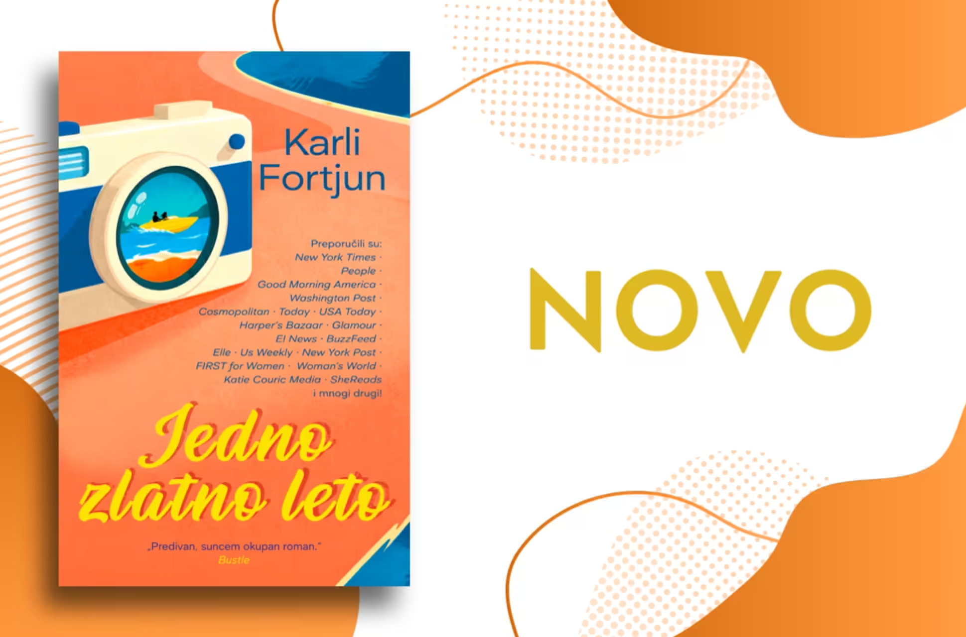 Suncem okupan roman „Jedno zlatno leto“ Karli Fortjun u prodaji od 23. septembra
