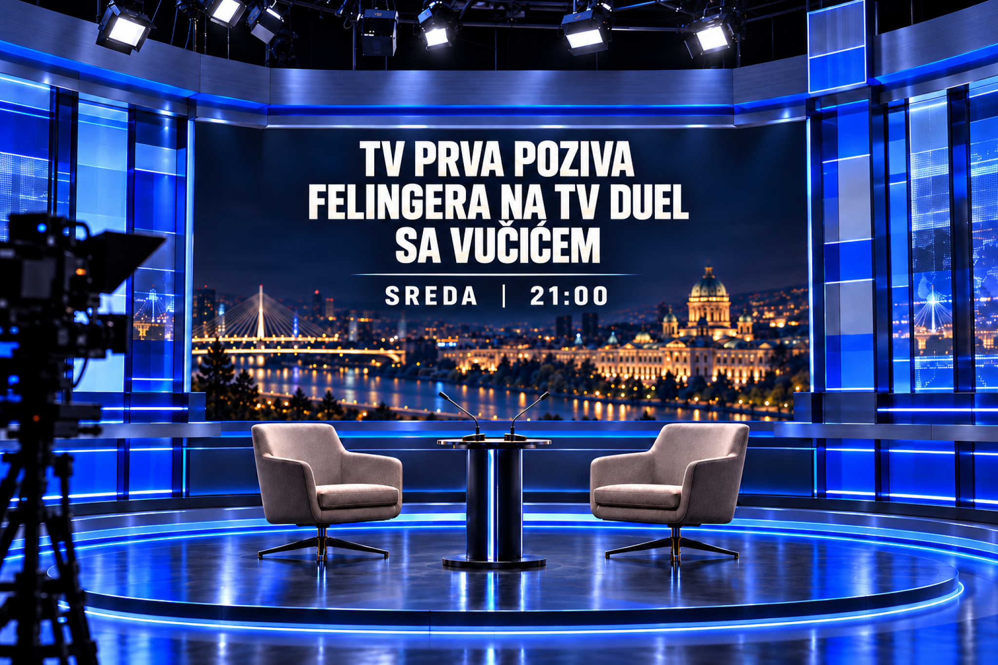 Prva televizija poziva Felingera na TV duel sa Vučićem – sreda, 21.00