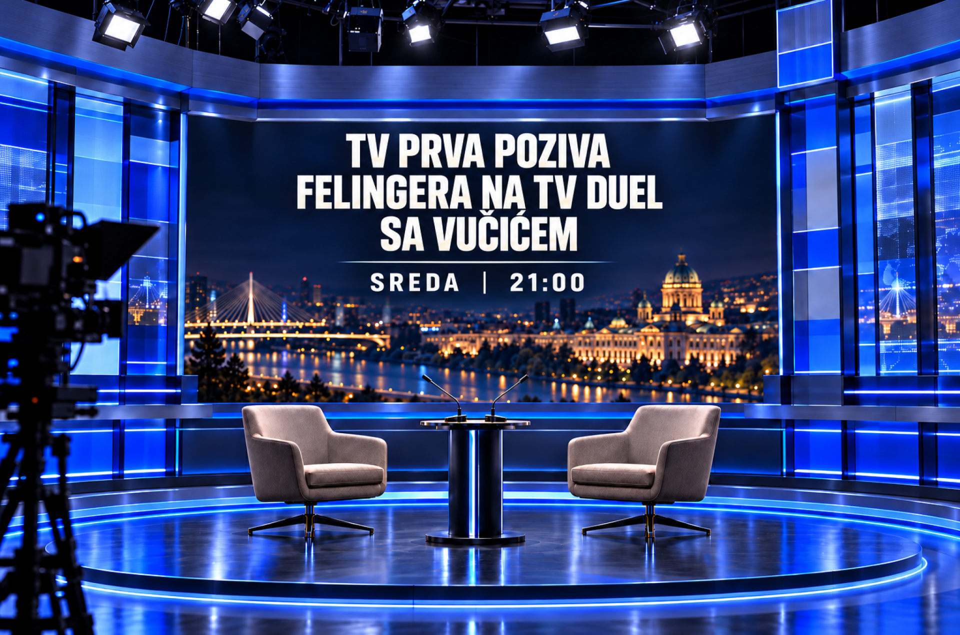 Prva televizija poziva Felingera na TV duel sa Vučićem – sreda, 21.00