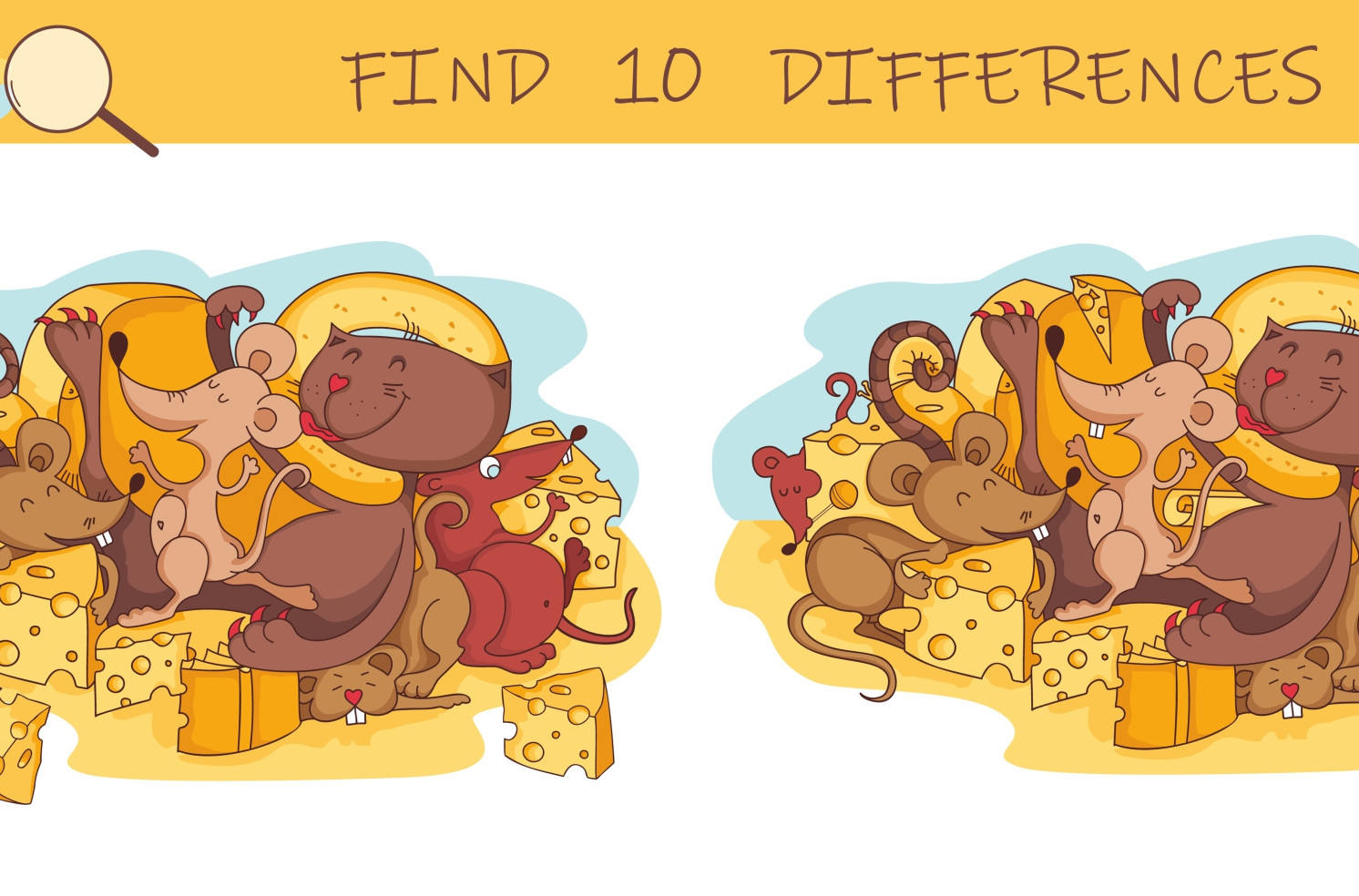 PRONAĐITE 10 RAZLIKA! Ko kaže da miševi i mačke ne mogu da se slažu? U ovoj našoj skrivalici je sve moguće! (FOTO)