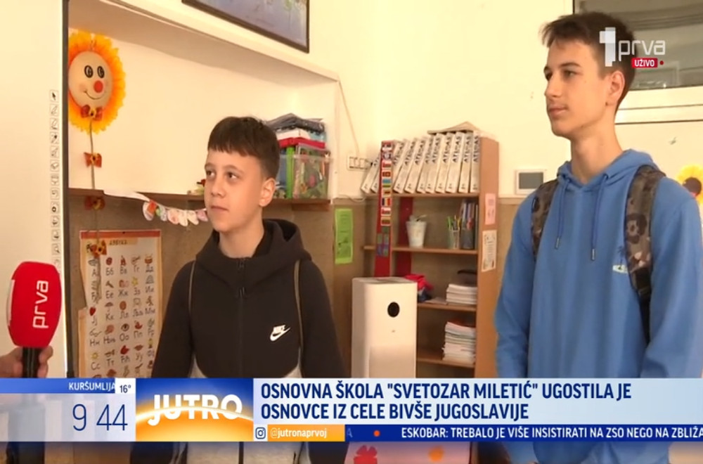 Karavan prijateljstva u OŠ "Svetozar Miletić": Đaci iz regiona gostuju kod vršnjaka u Beogradu