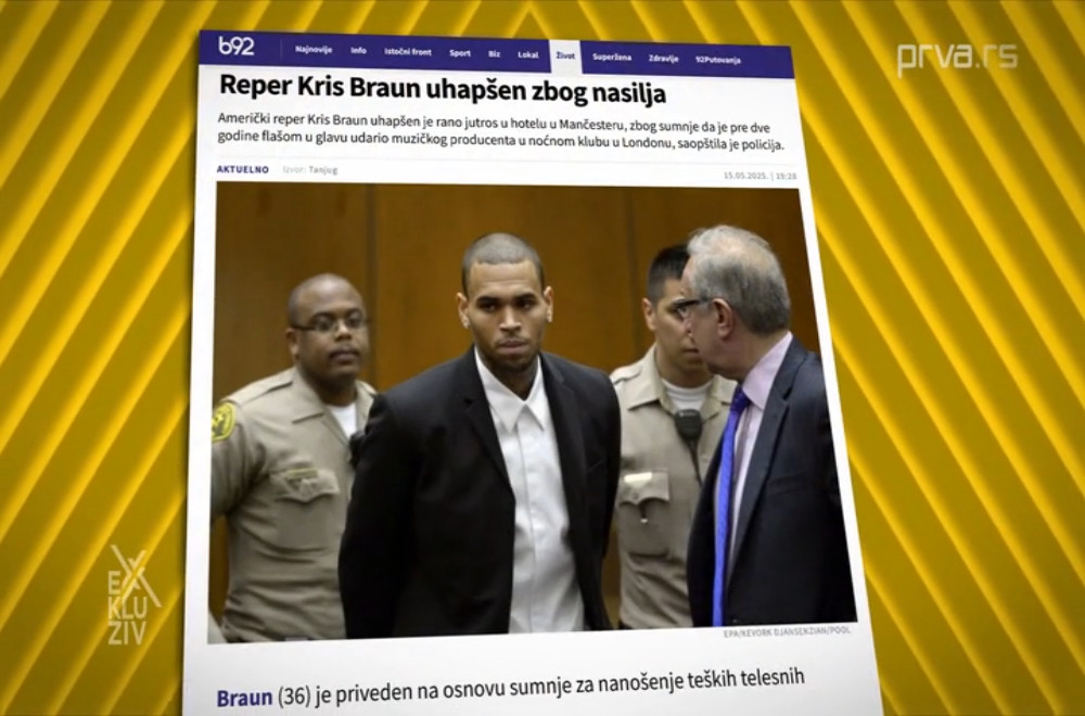 Uhapšen Kris Braun.