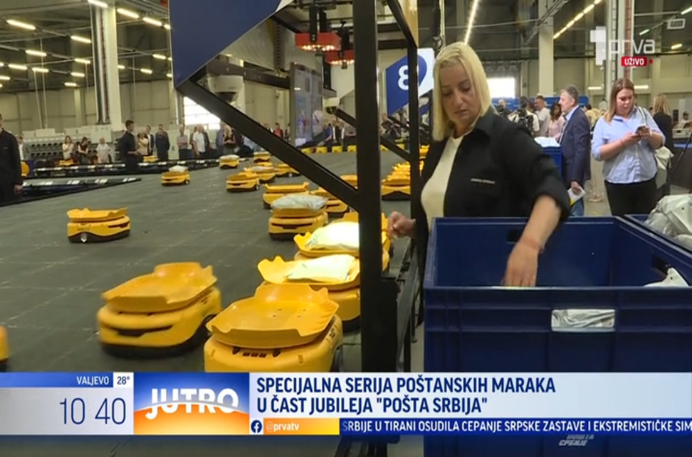 Robotizovan sistem i sprecijalna serija poštanskih marki za 185. rođendan Pošta Srbije