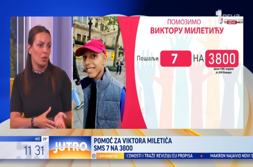 Viktor Miletić (14) vodi bitku sa retkim i agresivnim tumorom