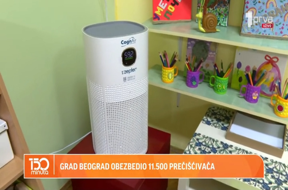 Prečišćivači vazduha postavljeni u svim beogradskim vrtićima i predškolskim ustanovama
