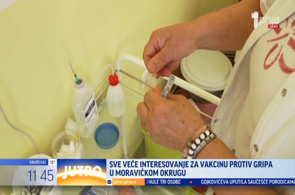 Počela vakcinacija protiv sezonskog gripa na teritoriji Moravičkog okruga