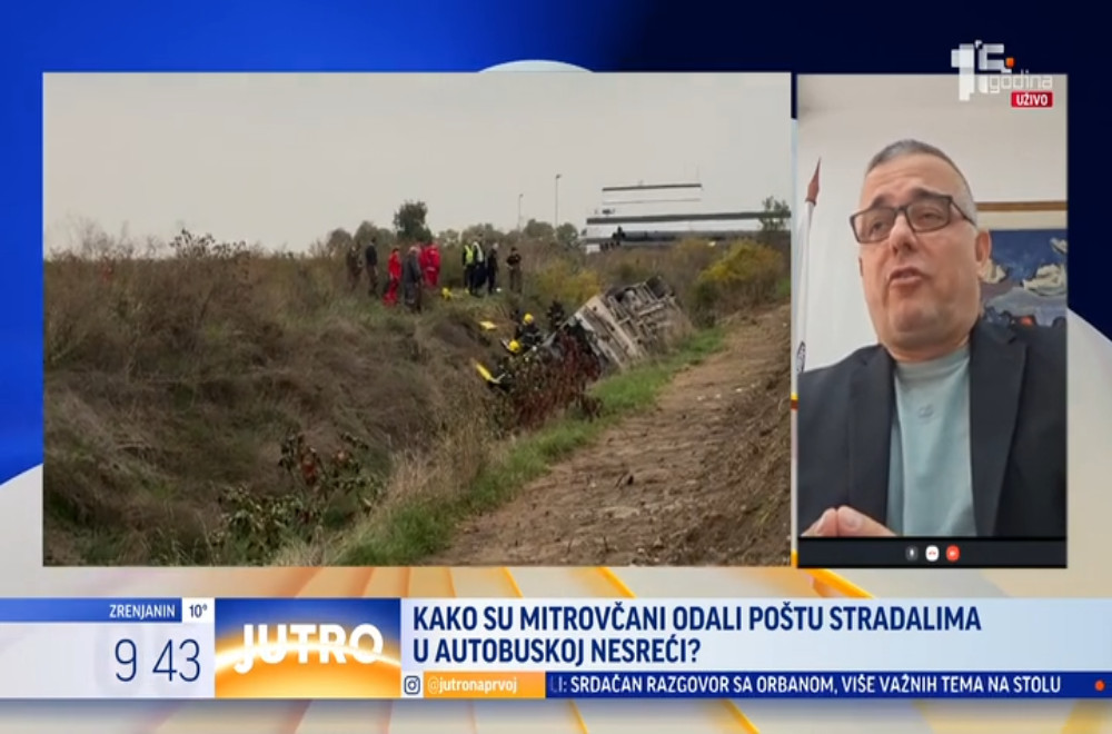 Branislav Nedimović o nedavnoj saobraćajnoj nesreći u Sremskoj Mitrovici