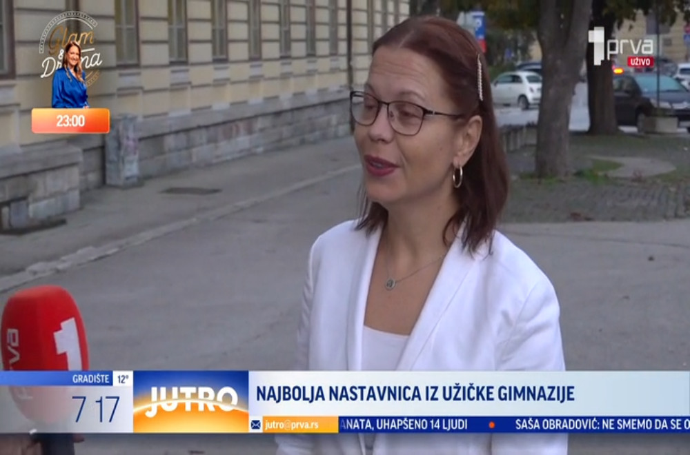 Profesorka engleskog jezika iz Užica dobitnica priznanja u okviru konkursa „Prosvetitelj“