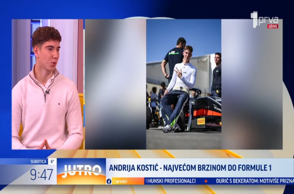 Andrija Kostić (16) je najmlađi vozač Formule 3