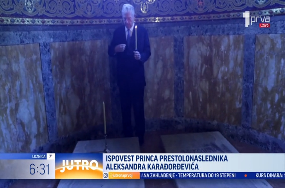 Princ prestolonaslednik Aleksandar Karađorđević, dao je ekskluzivni intervju Prvoj televiziji