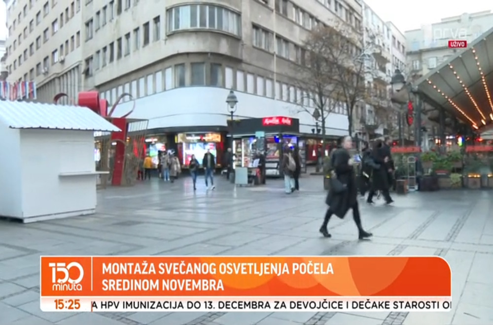 Kada će biti u potpunosti postavljena novogodišnja rasveta?