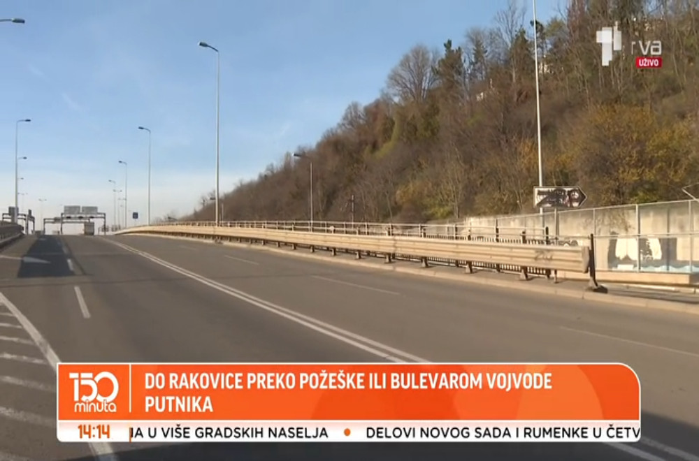 Zbog radova kod Mosta na Adi obustavljen saobraćaj