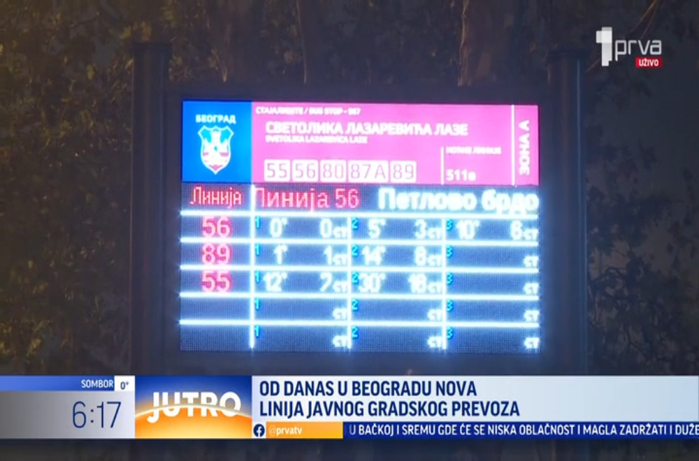 Od danas u Beogradu nova linija javnog gradskog prevoza