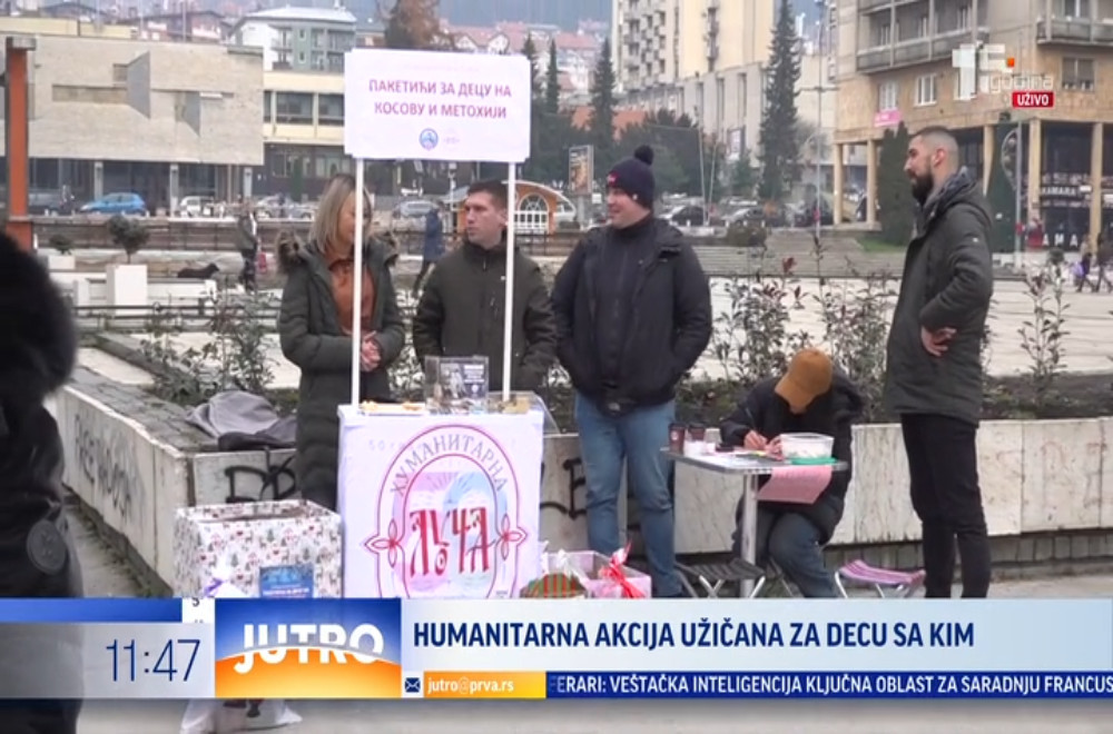 Na užičkom trgu u toku je humanitarna akcija za decu iz srpskih sredina na Kosovu i Metohiji