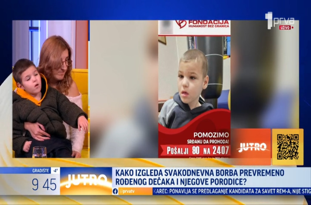 Kako izgleda svakodnevna borba za život i prvi korak malog Srđana?