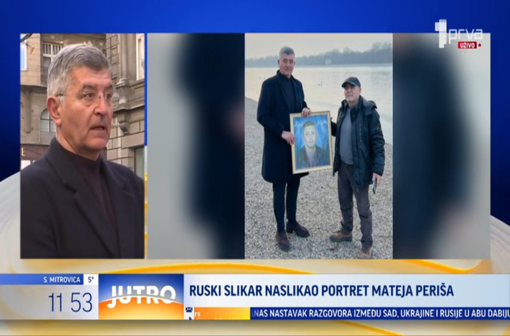 Nenad Periš govori za Prvu televiziju