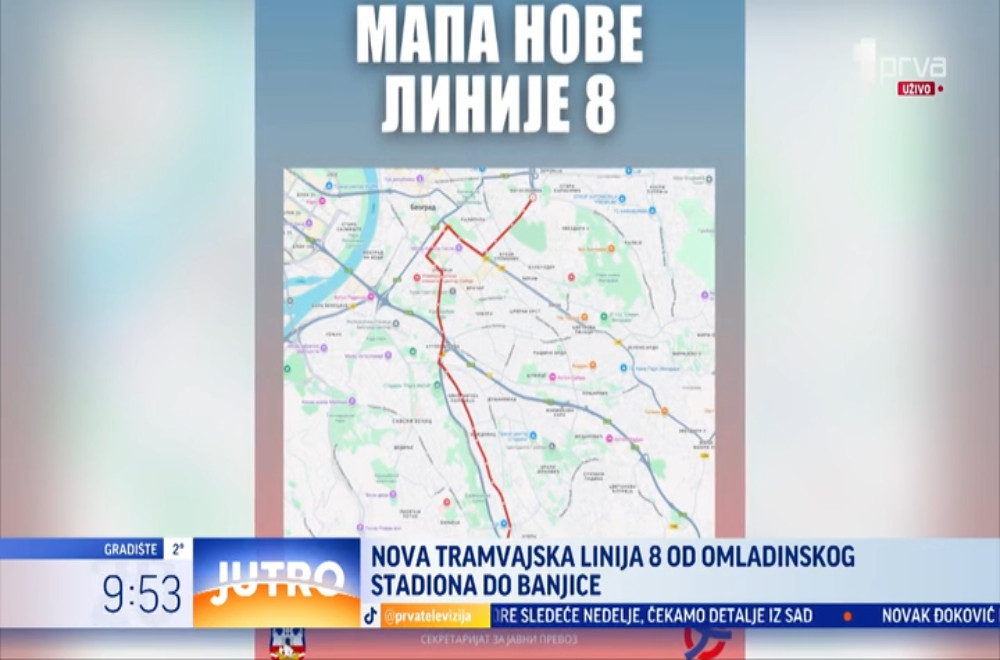 Uvodi se nova tramvajska linija broj 8