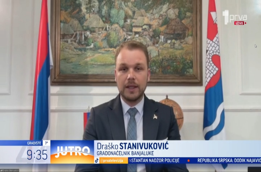 Draško Stanivuković govori za Prvu
