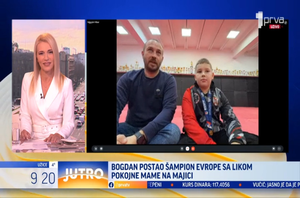 Bogdan (9) postao šampion Evrope, a pobedu posvetio nedavno preminuloj mami