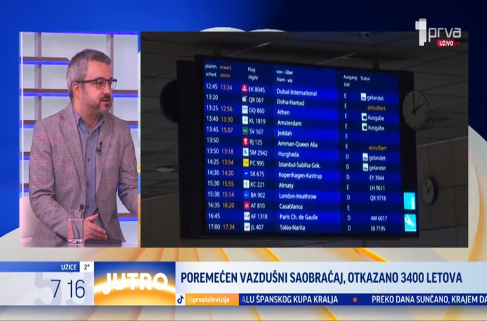 Tri ključna aerodroma koja povezuju Evropu, Afriku i zapad sa Azijom obustavila su rad