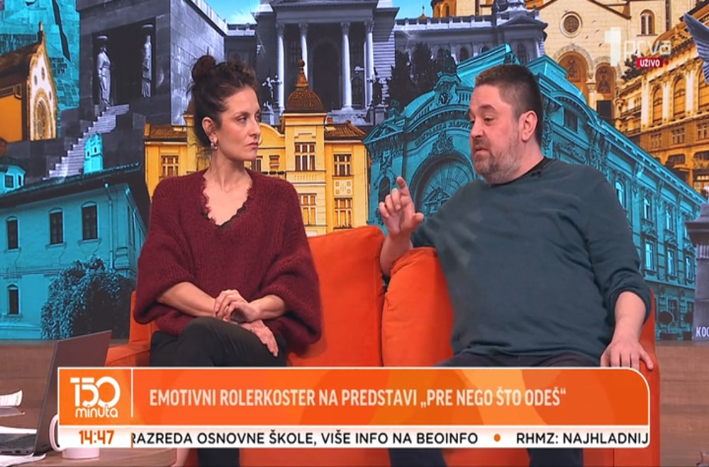 Glumački par Sonja Kolačarić i Vuk Saletović o komadu "Pre nego što odeš"