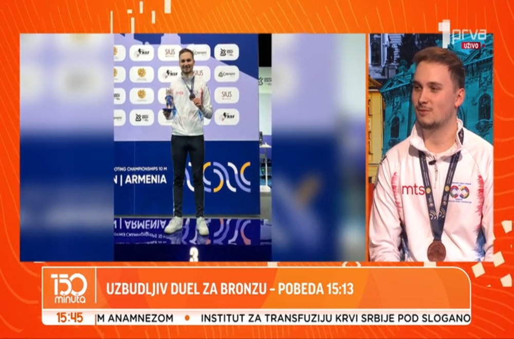 Sa Evropskog prvenstva u streljaštvu u Jerevanu stiže lepa vest za srpski sport