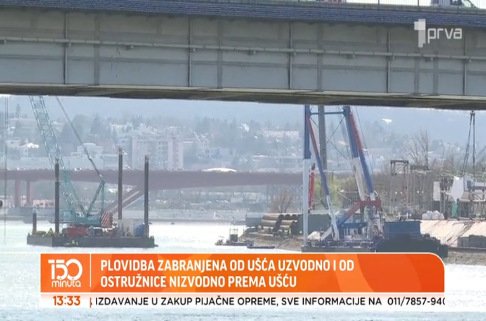 Redukovana plovidba kod Savskog mosta