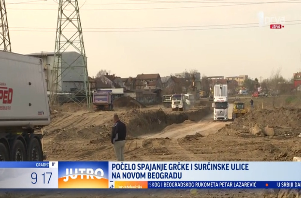 Počelo spajanje Grčke i Surčinske ulice na Novom Beogradu