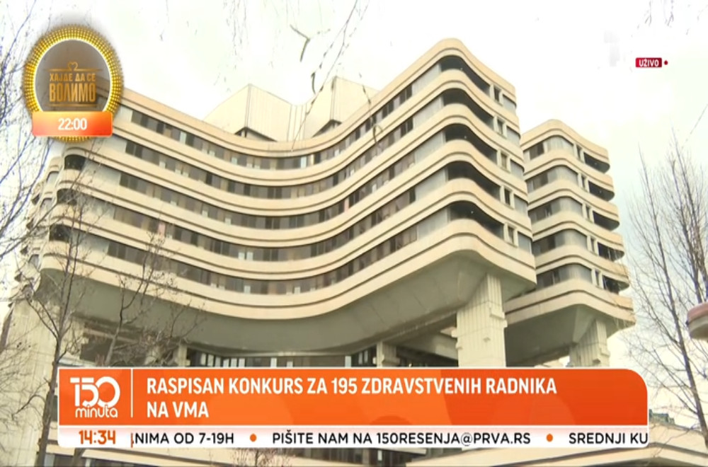 Ministarstvo odbrane raspisalo je konkurs za prijem 195 zdravstvenih radnika