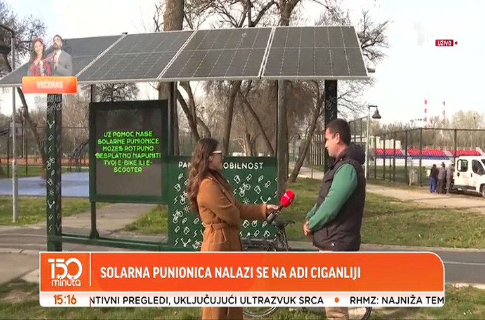 Beograd je dobio prvu solarnu punionicu za električne bicikle