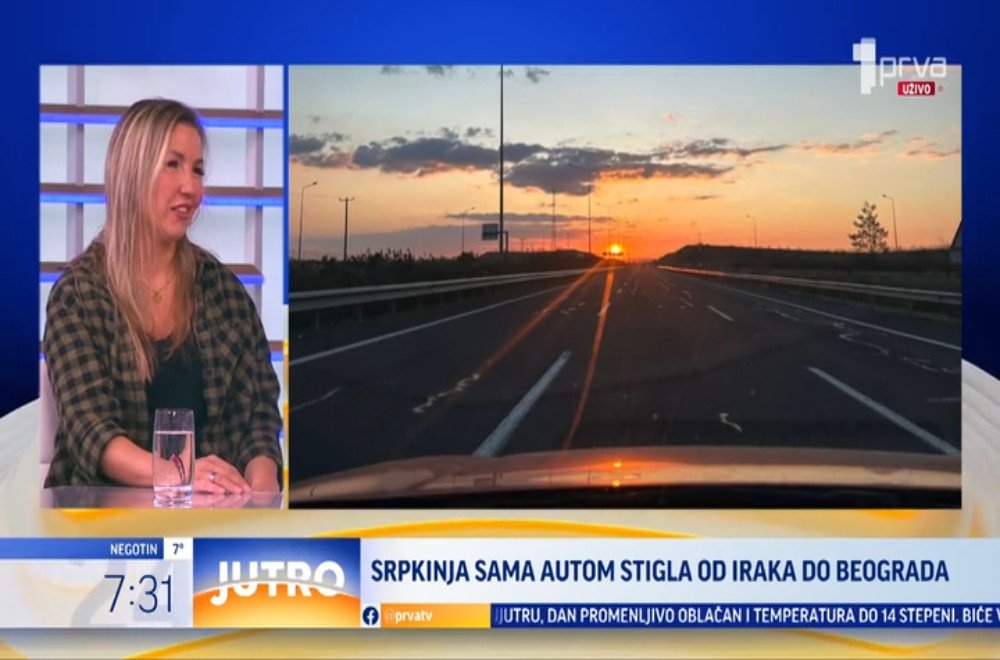 Ivana Vasić je za 3 dana automobilom stigla iz Iraka do Srbije