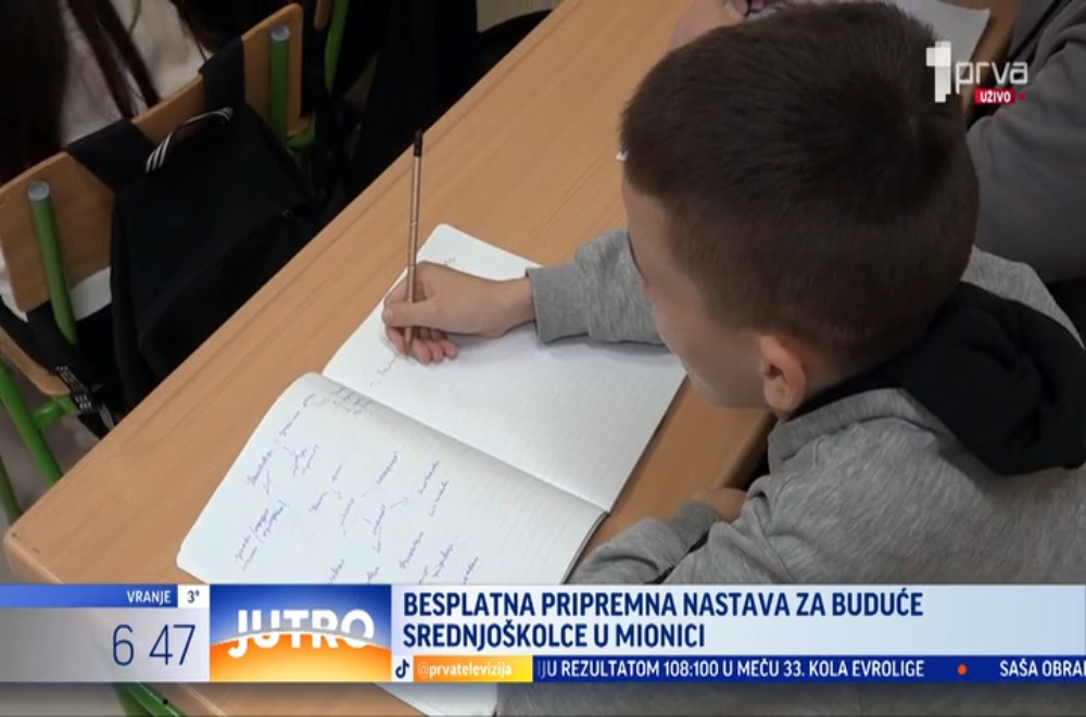 Besplatna pripremna nastava za upis u srednju školu