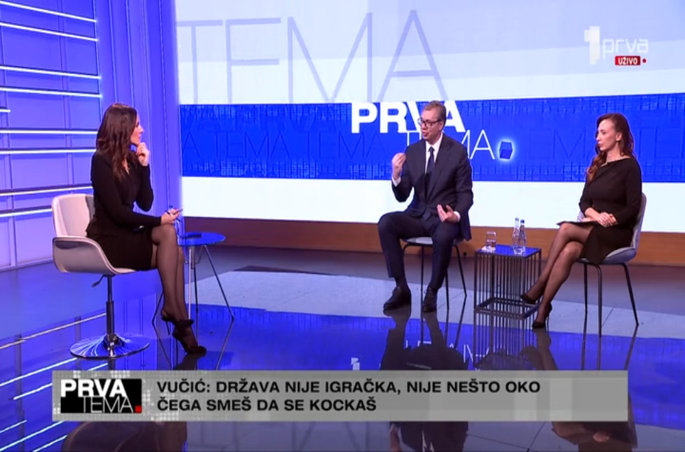 Prva tema - Gost: Predsednik Srbije Aleksandar Vučić