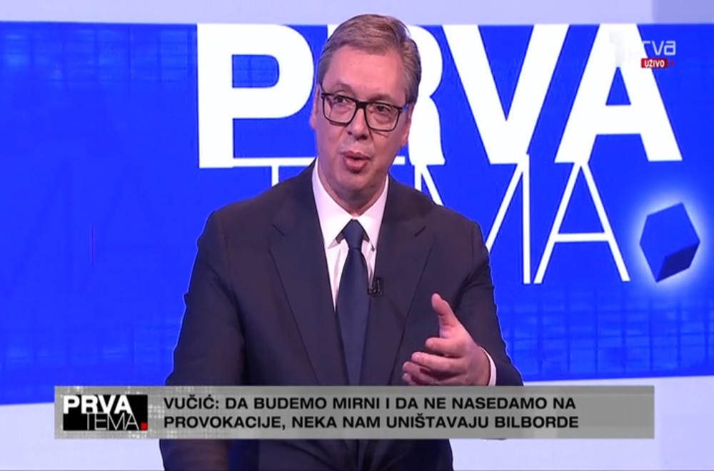Prva tema - Gost: Predsednik Srbije Aleksandar Vučić