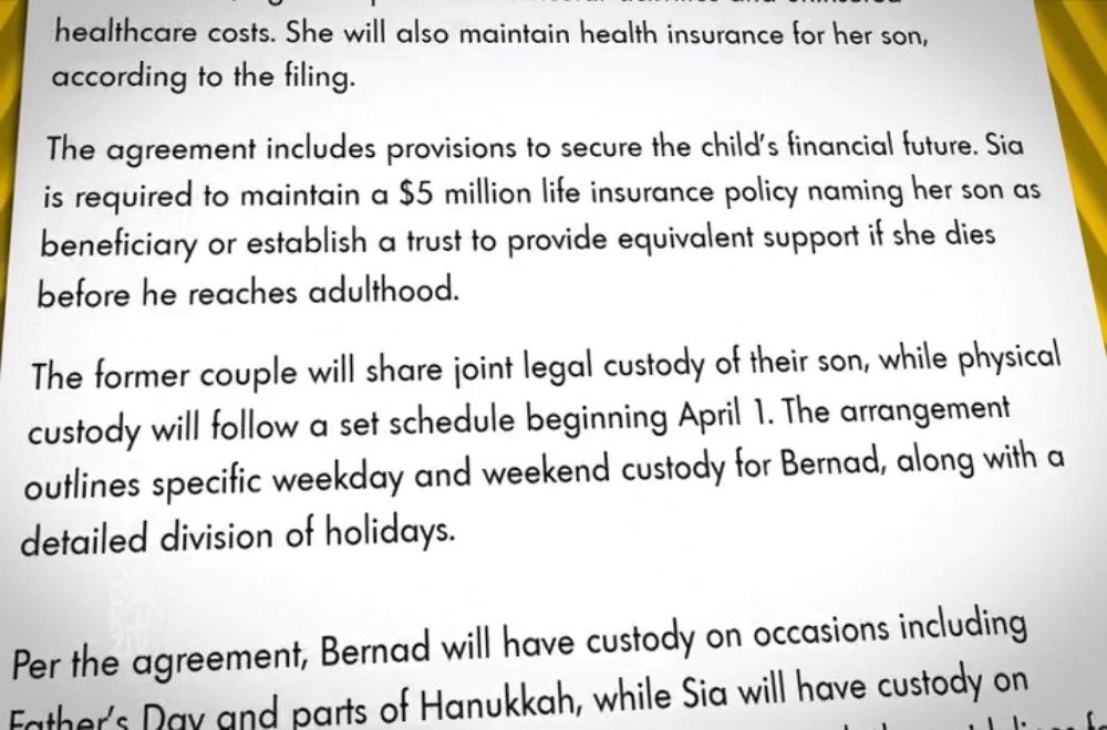 Koliku alimentaciju Sia isplaćuje sada već bivšem suprugu?