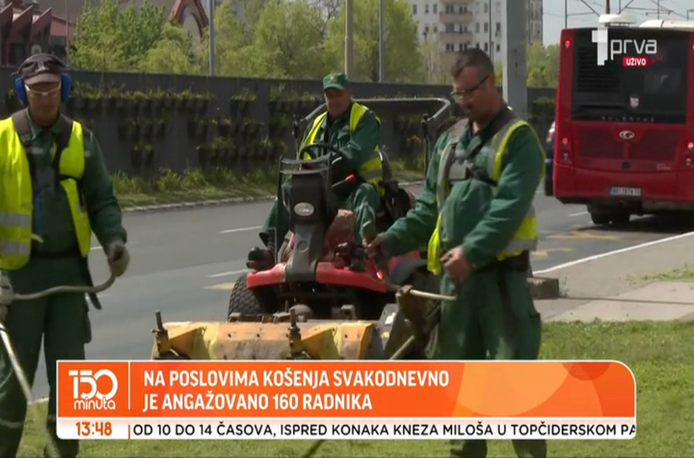 "Zelenilo Beograd“ započelo je radove na košenju javnih zelenih površina