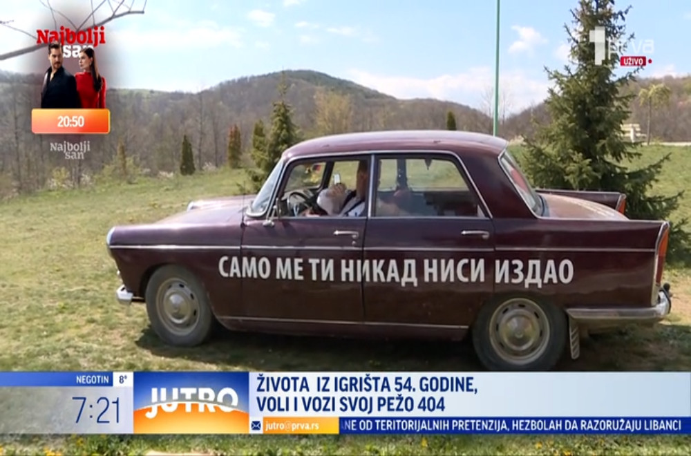Života  iz Igrišta 54 godine, voli i vozi svoj pežo 404