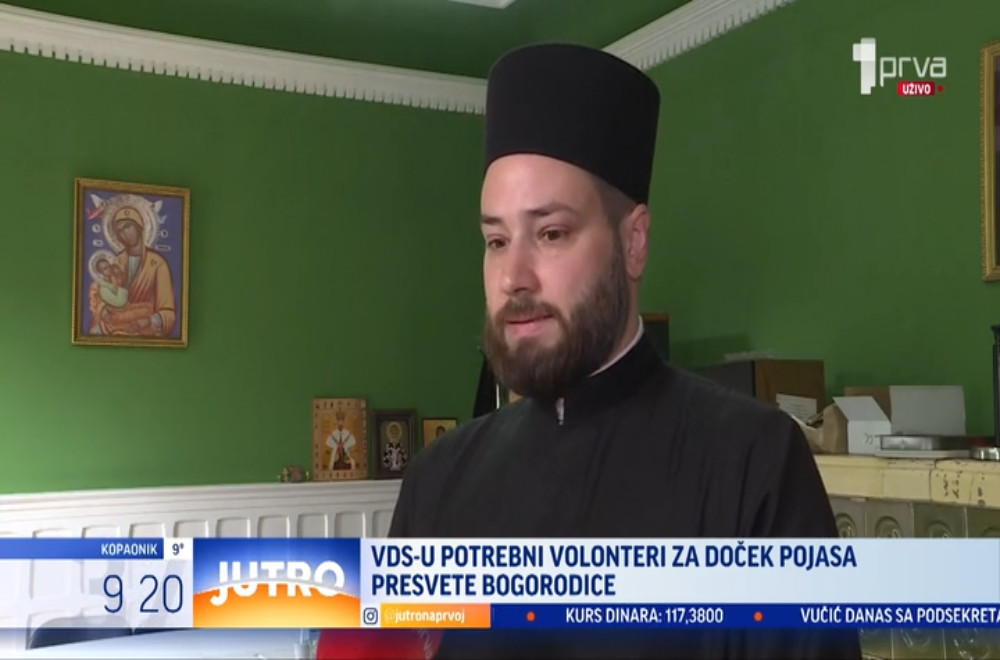 Dobrovoljci se pripremaju za doček Pojasa Presvete Bogorodice