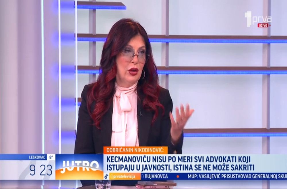 Advokat Zora Dobričanin Nikodinović govori o slučaju Kecmanovića