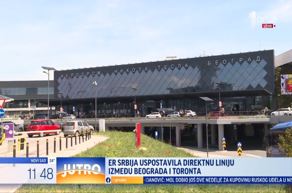 Er Srbija svečano ispraća prvi direktan let za Toronto
