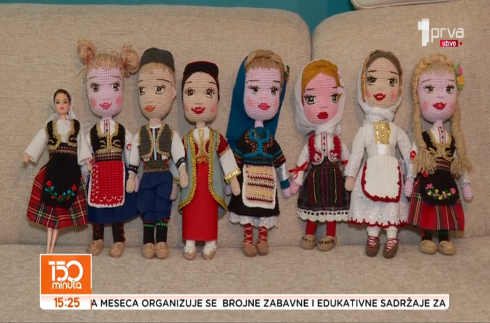 Heklane lutke u narodnim nošnjama