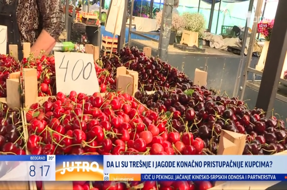 Da li su cene trešanja i jagoda i dalje previsoke?